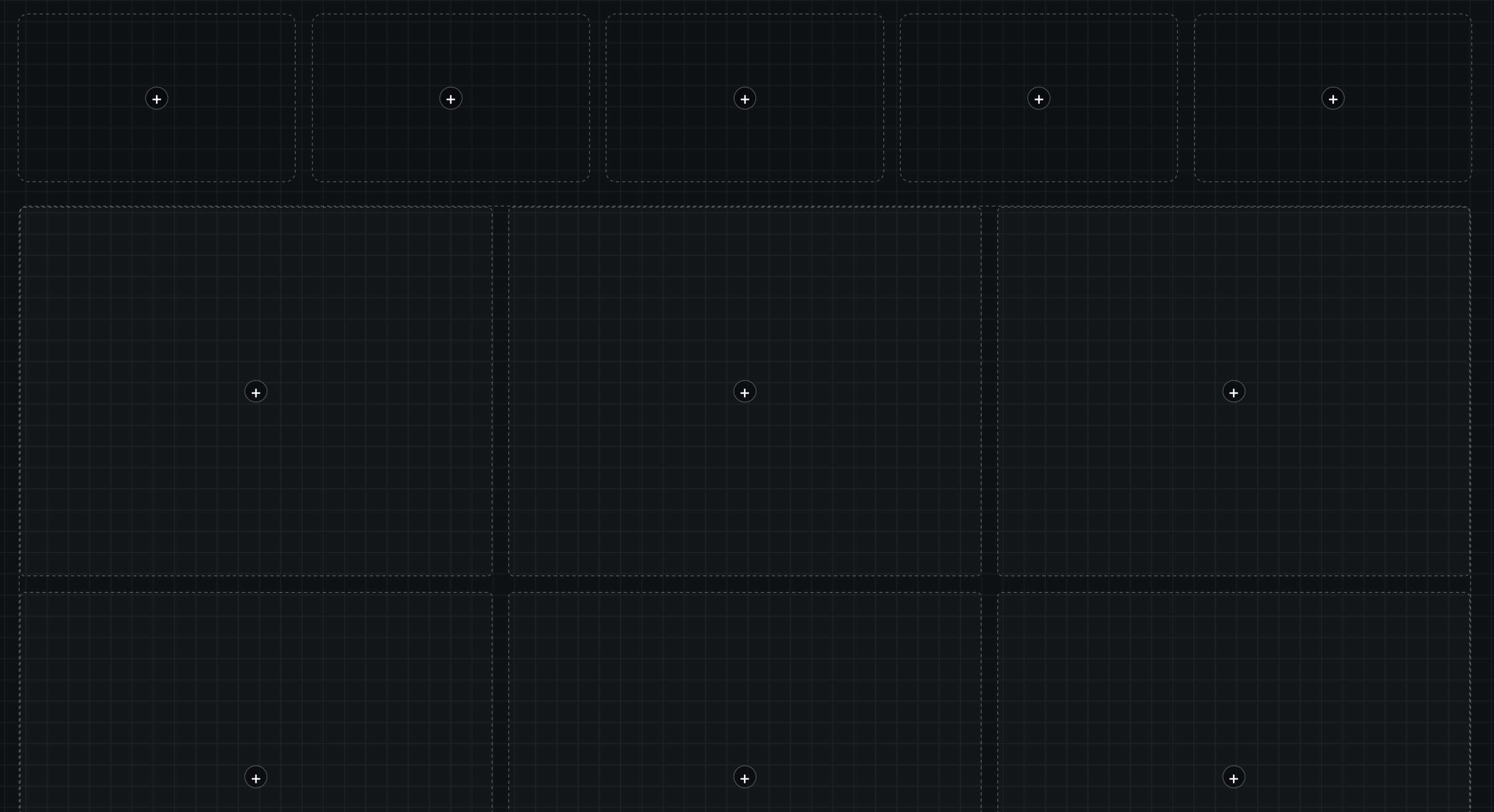 Custom Dashboard Grid Editor